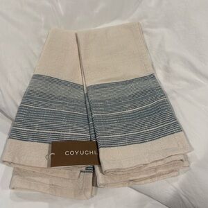 Coyuchi organic miraloma gulf kitchen towels